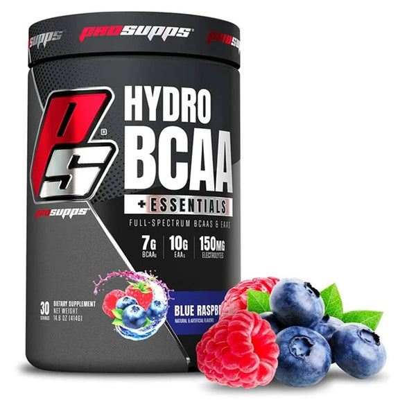 Prosupps Hydro BCAA +Essentials Protein Powder 30 Servings, Blue Raspberry