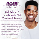 Now Foods XyliWhite Charcoal Refresh Toothpaste Gel, 181gm