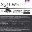 Now Foods XyliWhite Charcoal Refresh Toothpaste Gel, 181gm