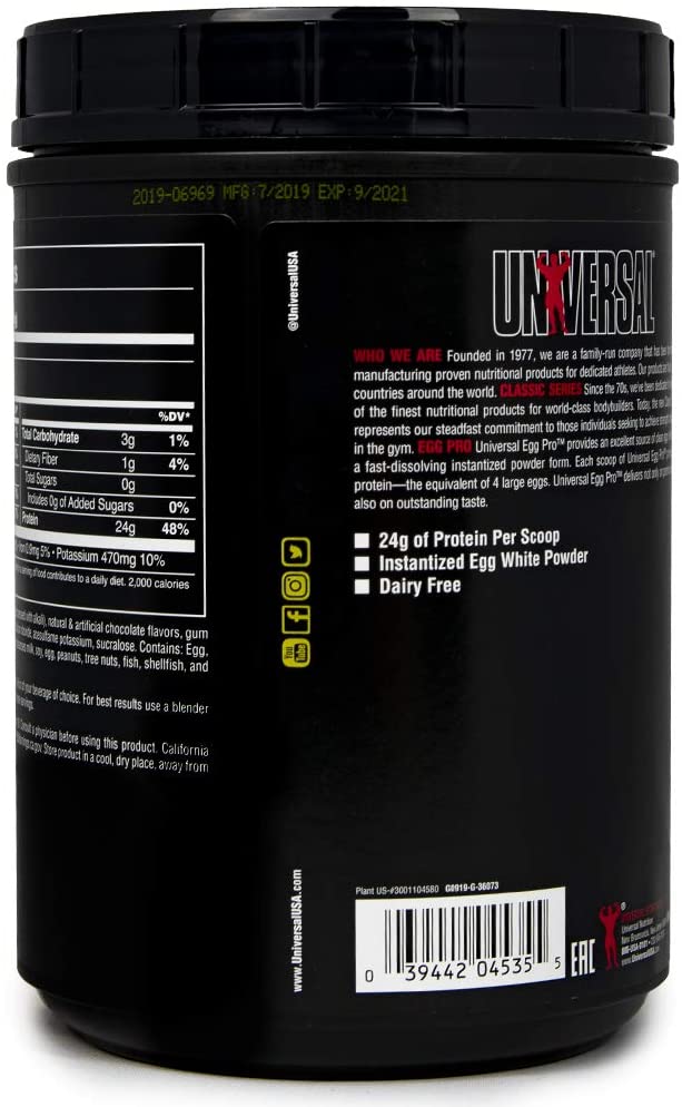 UNIVERSAL NUTRITION EGG PROTEIN 1LB CHOCOLATE