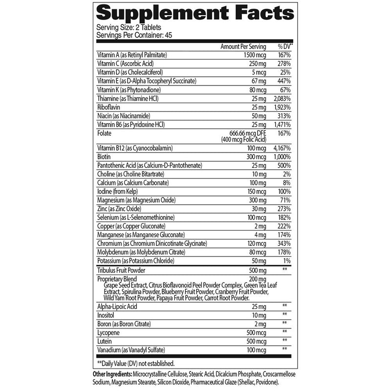 GAT ESSENTIALS MENS MULTI+TEST 90 TABLETS