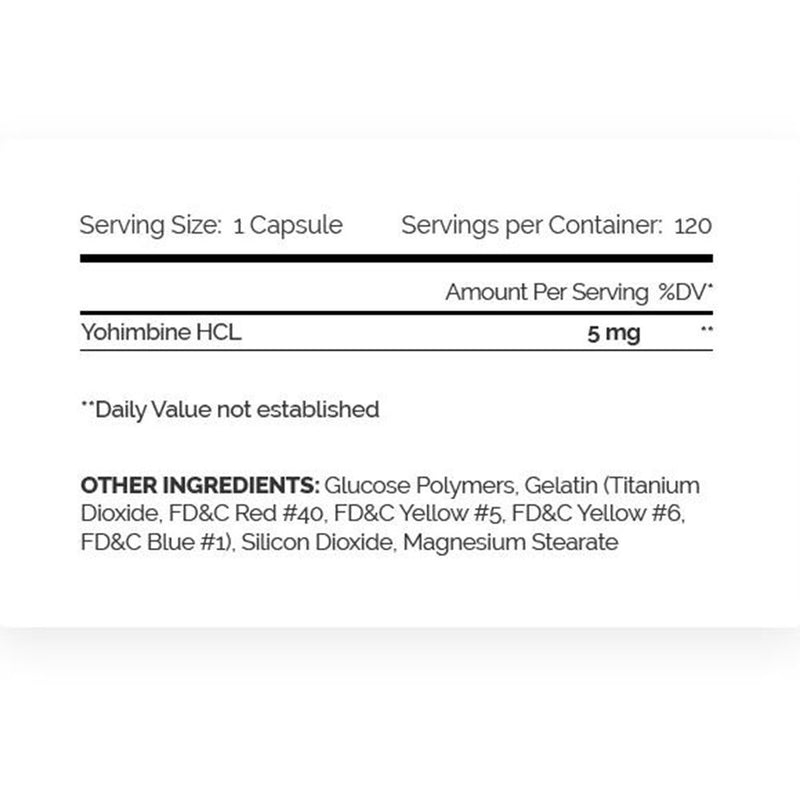 ENHANCED LABS YOHIMBINE 120 COUNT