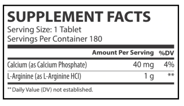 MUSCLE RULZ L-ARGININE 1000MG FREE FORM AMINO ACID