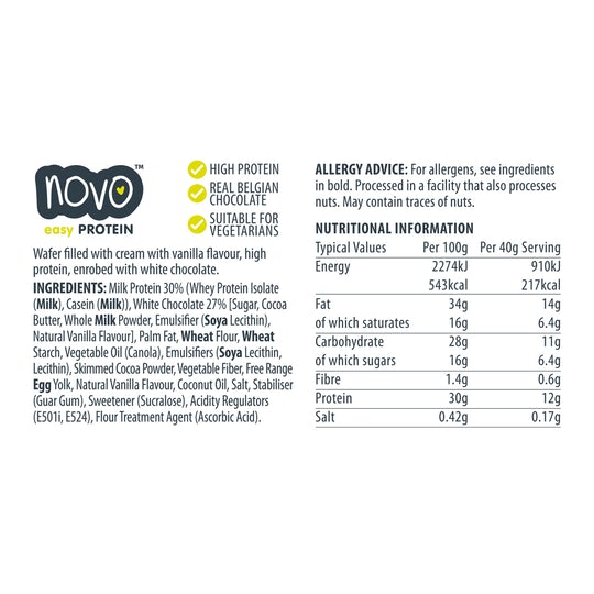 Novo Protein Bars Cookies & Cream