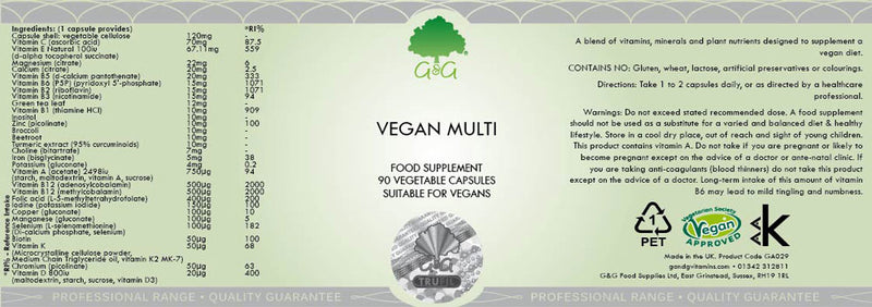 Vegan Multi – 90 Capsules